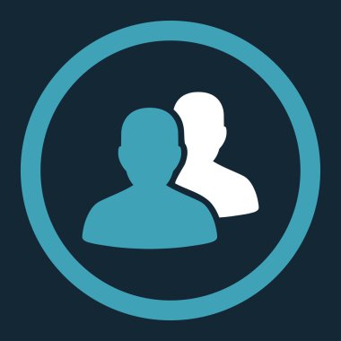 Hastalar yuvarlak vektör simgesi