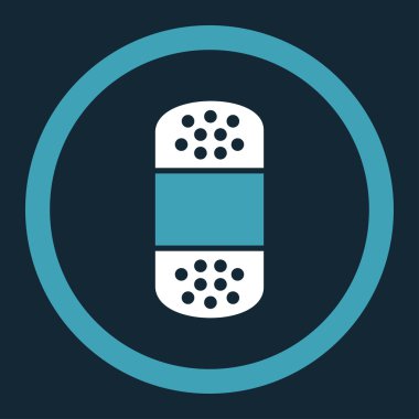 Yuvarlak vektör simge alçı