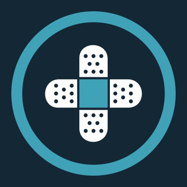 Yuvarlak vektör simge alçı