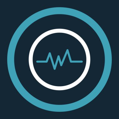 Nabız yuvarlak vektör simge izleme