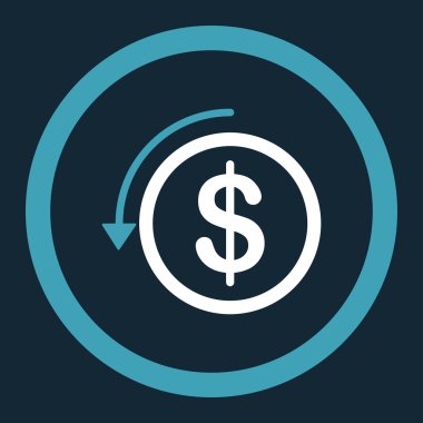 Yuvarlak vektör simge iade