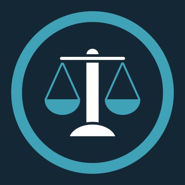 Ölçekler yuvarlak vektör simgesi