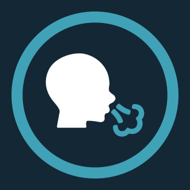 Yuvarlak vektör simge hapşırma