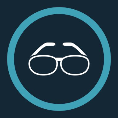 Gözlük yuvarlak vektör simgesi