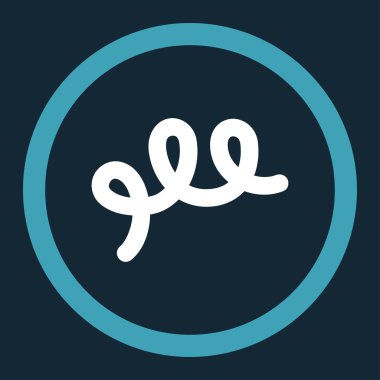 Spiral basili yuvarlak vektör simgesi