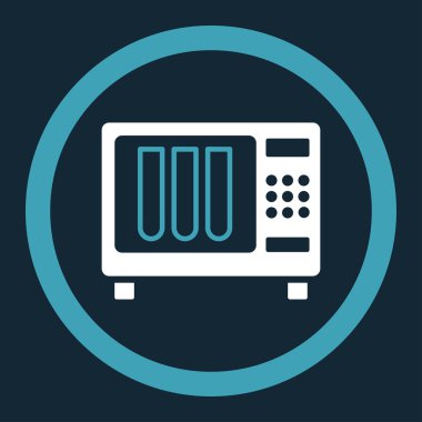 Sterilizatör yuvarlak vektör simgesi