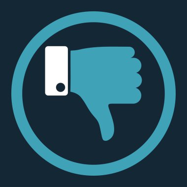 Yuvarlak vektör simgesi parmak