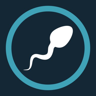 Zoosperm yuvarlak vektör simgesi