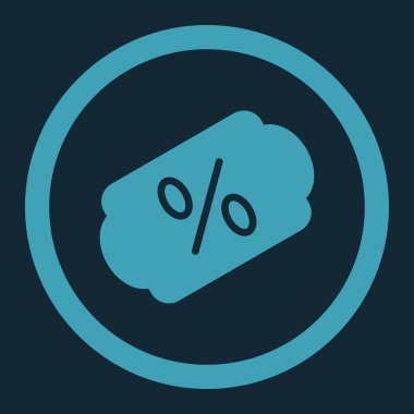 Etiket yuvarlak vektör simge indirim