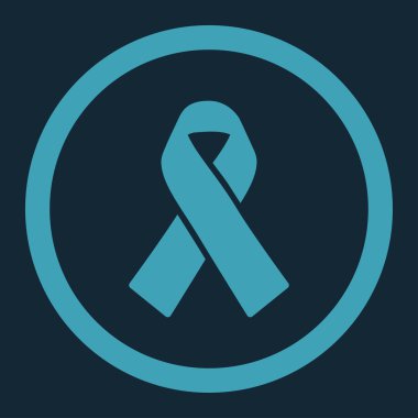 Vektör simge dayanışma şerit yuvarlak