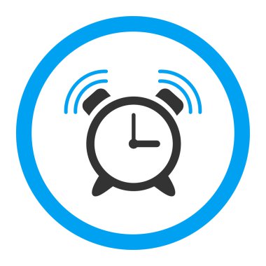 Çalar saat yüzük yuvarlak vektör simgesi