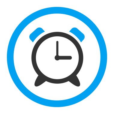 Çalar saat yuvarlak vektör simgesi