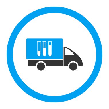 Analiz teslim yuvarlak vektör simgesi