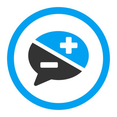 Bağımsız değişkenler yuvarlak vektör simgesi