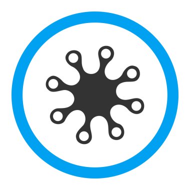 Axenic yuvarlak vektör simgesi