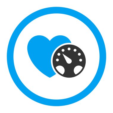 Tansiyon ölçer yuvarlak vektör simgesi