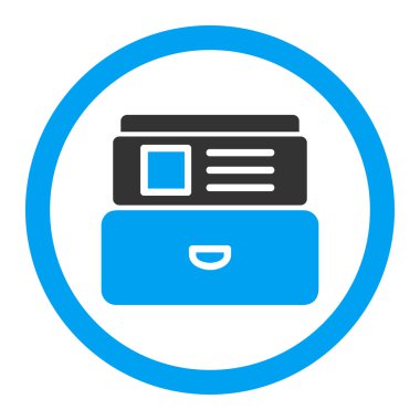 Dizin kutusunda yuvarlak vektör simgesi