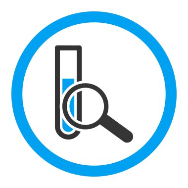 Kimyasal Test yuvarlak vektör simgesi