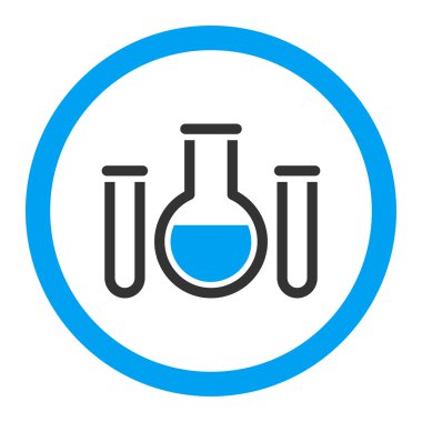 Kimyasal damarları yuvarlak vektör simgesi