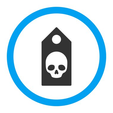 Ölüm kupon yuvarlak vektör simgesi