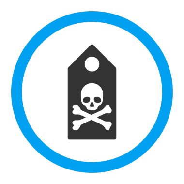 Ölüm işareti vektör simge yuvarlak