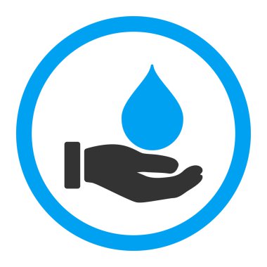 Bağış kan yuvarlak vektör simgesi