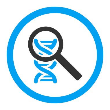 DNA yuvarlak vektör simge keşfetmek