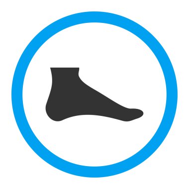 Ayak yuvarlak vektör simgesi