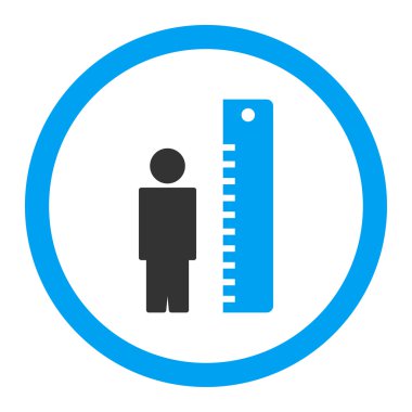 Yükseklik ölçer yuvarlak vektör simgesi