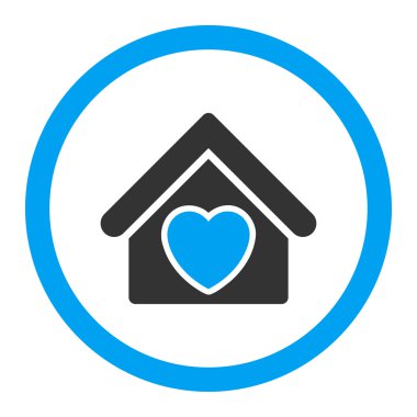 Darülaceze yuvarlak vektör simgesi