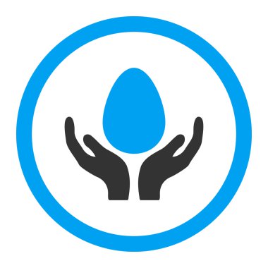 Kuluçka makinesi yuvarlak vektör simgesi