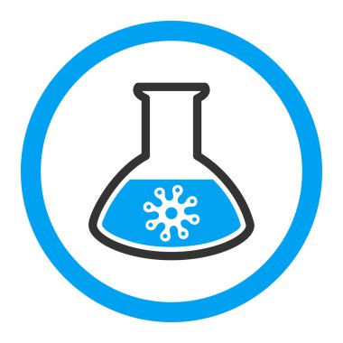 Enfeksiyon konteyner yuvarlak vektör simgesi