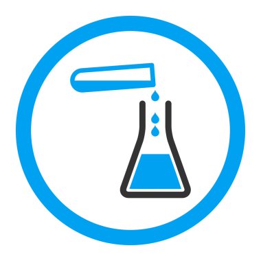 Sıvı transfüzyonu yuvarlak vektör simgesi