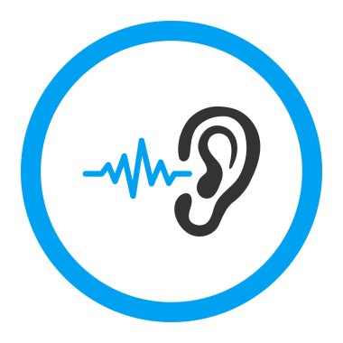 Yuvarlak vektör simge dinle