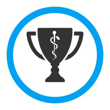 Tıbbi Kupası yuvarlak vektör simgesi