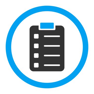 Pad Form yuvarlak vektör simgesi