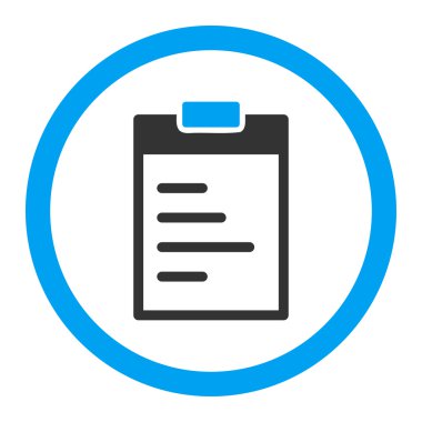 Pad metin yuvarlak vektör simgesi