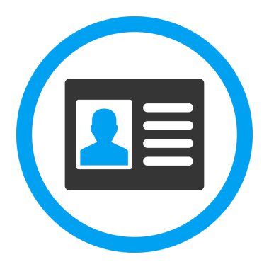 Hasta hesabı yuvarlak vektör simgesi