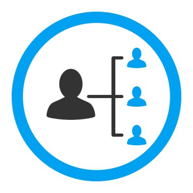 Hasta ilişkileri yuvarlak vektör simgesi