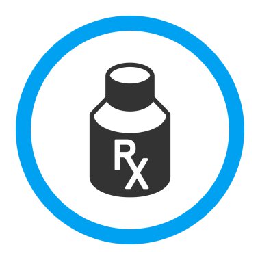 Alış irsaliyesi şişe yuvarlak vektör simgesi