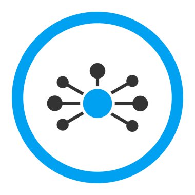 İlişkileri yuvarlak vektör simgesi