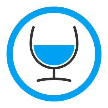 Çare cam vektör simge yuvarlak