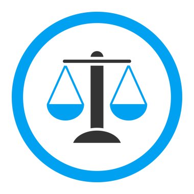 Ölçekler yuvarlak vektör simgesi