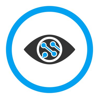 Akıllı Lens yuvarlak vektör simgesi