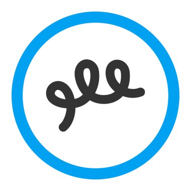 Spiral basili yuvarlak vektör simgesi