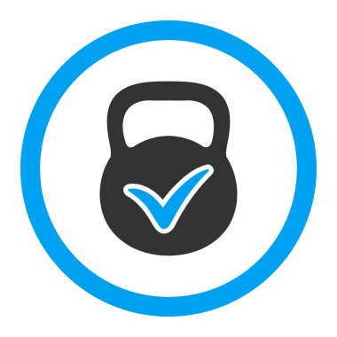 Geçerli yığın vektör simge yuvarlak