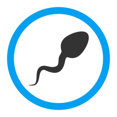 Zoosperm yuvarlak vektör simgesi