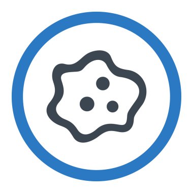 Amip yuvarlak vektör simgesi