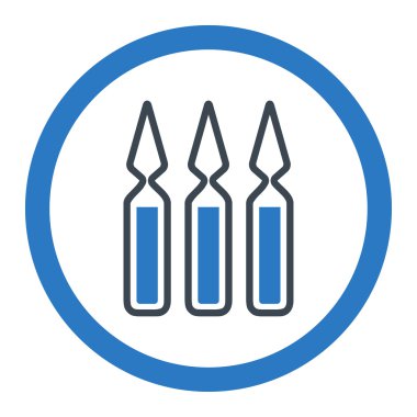 Ampul yuvarlak vektör simgesi