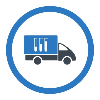 Analiz teslim yuvarlak vektör simgesi